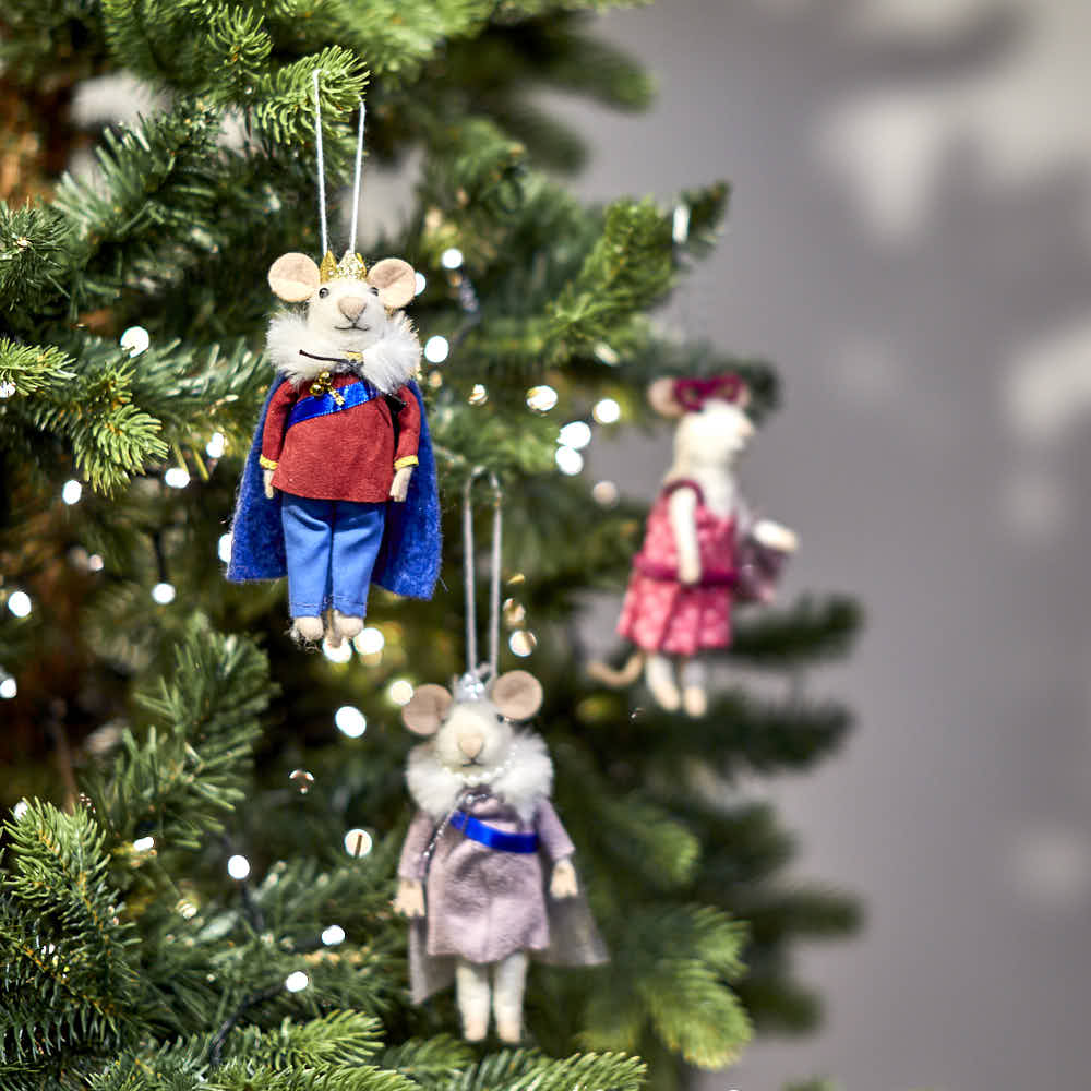 King Mouse Felt Hanging Decoration