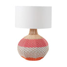 Large Brera Rattan Table Lamp, Pimento