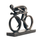 Large Bronze Colour Cyclist