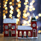 Large Christmas Church Tea - light Holder - Angela Reed - 