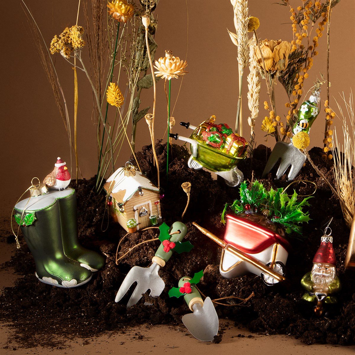 Large Garden Tool Decoration, Set of 2