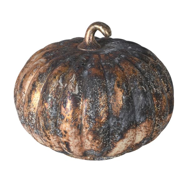 Large Patina Glass Pumpkin - Angela Reed -