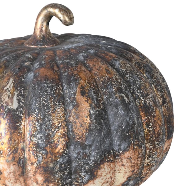 Large Patina Glass Pumpkin - Angela Reed -