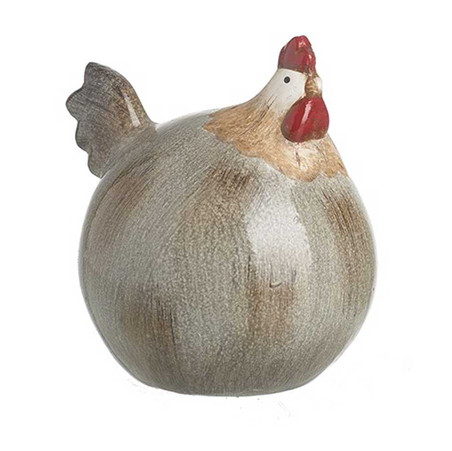 Large Round Ceramic Chicken