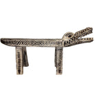 Large White Crocodile Bench