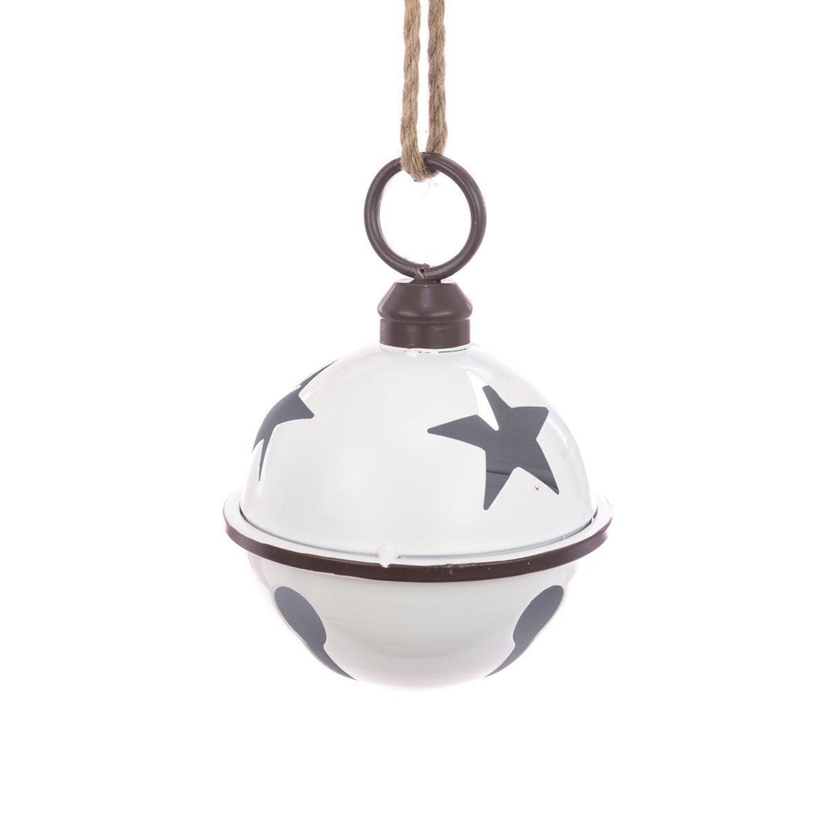 Large White Metal Bell