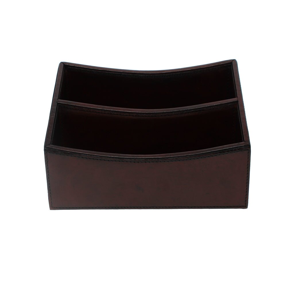 Leather Letter Rack, Tan