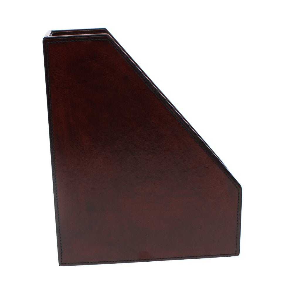 Leather Magazine Rack