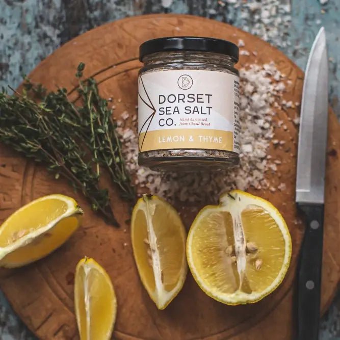 Lemon & Thyme Infused Dorset Sea Salt (100g) - Angela Reed - Food and Drink