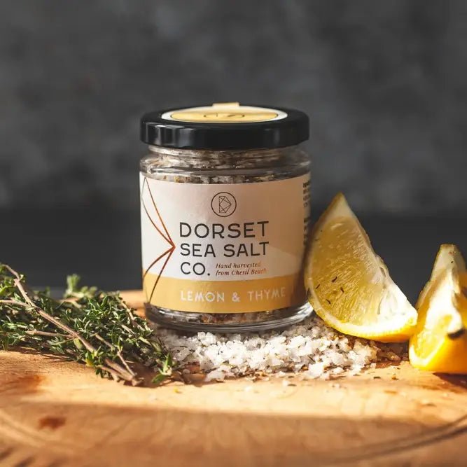 Lemon & Thyme Infused Dorset Sea Salt (100g) - Angela Reed - Food and Drink