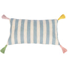 Light Blue Stripe Cushion Rectangle