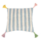 Light Blue Stripe Cushion Square