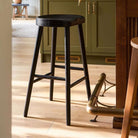 Lilley Bar Stool Limed,Natural,Black