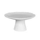 Linear Organic Shaped Ceramic Cake Stand