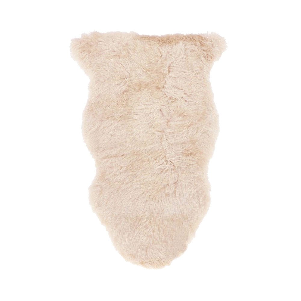 Long Wool Sheepskin Rug, Linen - Angela Reed - 