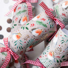 Luxury Kraft Robin Christmas Crackers, Pack of 6