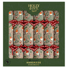 Luxury Kraft Robin Christmas Crackers, Pack of 6