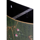 Lyre Bird Design Umbrella Stand Black,Green