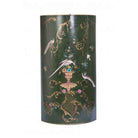 Lyre Bird Design Umbrella Stand Black,Green