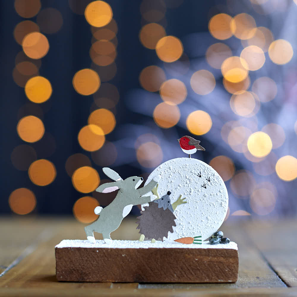 Making a Snowman Christmas Decoration