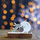 Making a Snowman Christmas Decoration