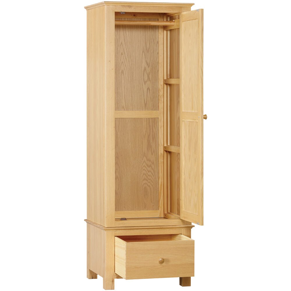 Malmo Single Wardrobe with Drawer - Angela Reed - 