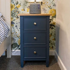 Marlow 3 Drawer Bedside Painted Top / Ivory,Painted Top / Joas White,Painted Top / Oxford Stone,Painted Top / Pidgeon,Painted Top / Stifkey Blue,Oak Top / Ivory,Oak Top / Joas White,Oak Top / Oxford Stone,Oak Top / Pidgeon,Oak Top / Stifkey Blue
