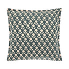 Martta Handblock Print Cushion, Slate Blue