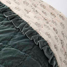 Matilda Velvet Ruffle Bedspread, Teal - Angela Reed - 