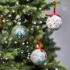 Matt Sage Green Alpine Heart Glass Bauble