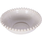 Mediterranean Bobble Ceramic Bowl, Cream