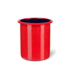Medium Enamel Utensil Holder in Chilli Red & Midnight Blue