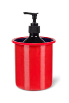 Medium Enamel Utensil Holder in Chilli Red & Midnight Blue