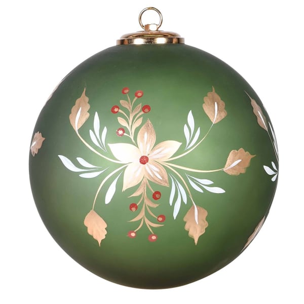 Medium Sage Hand Painted Bauble