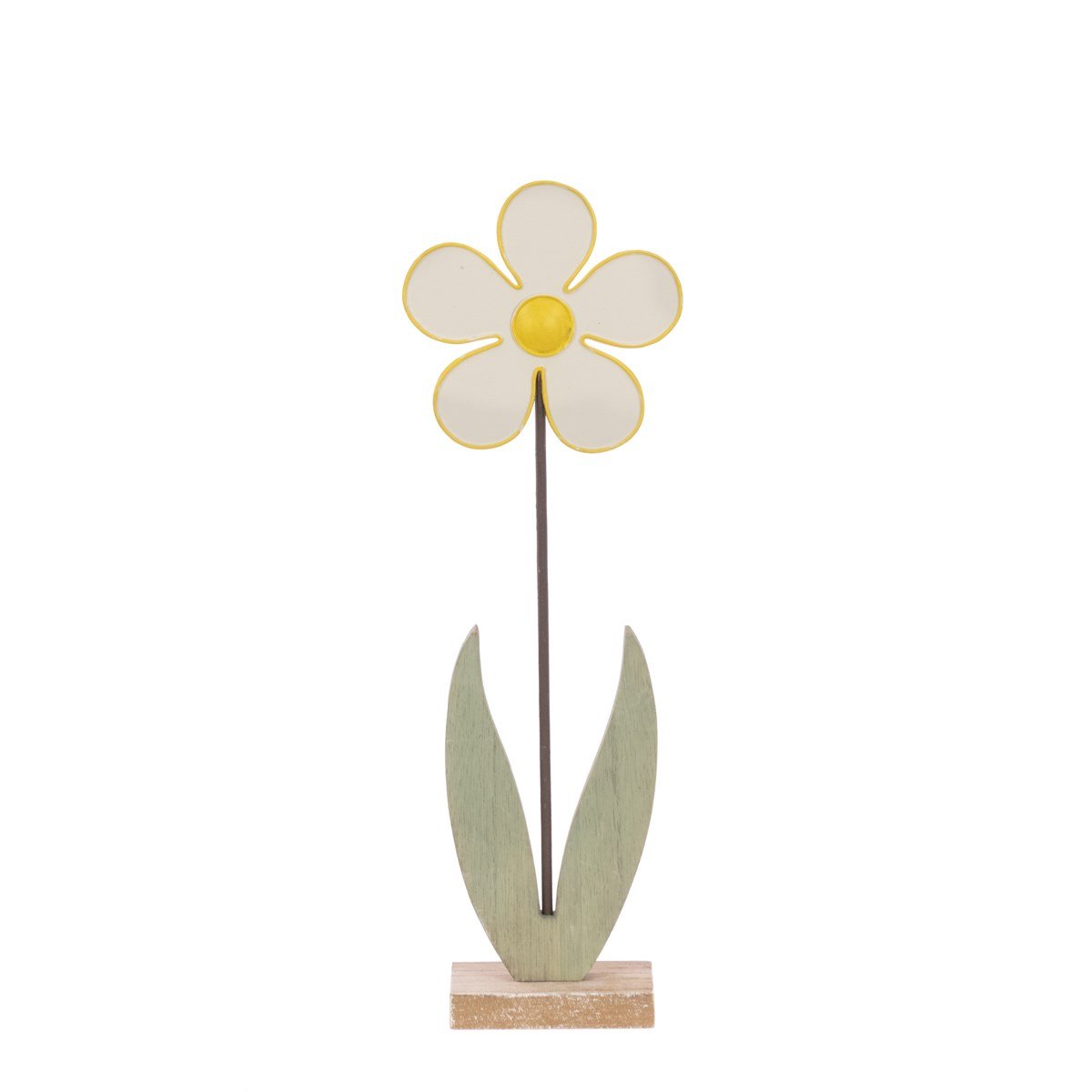 Metal White Daisy Decoration