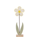 Metal White Daisy Decoration