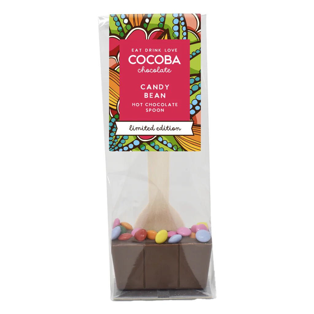 Milk Hot Chocolate Spoon with Candy Coated Beans 50g