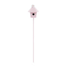 Mini Birdhouse, Pot Stem Pink,Green