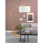 Mont Blanc Floor Lamp with Linen Shade