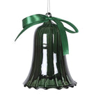 Moss Ribbon Glass Bell