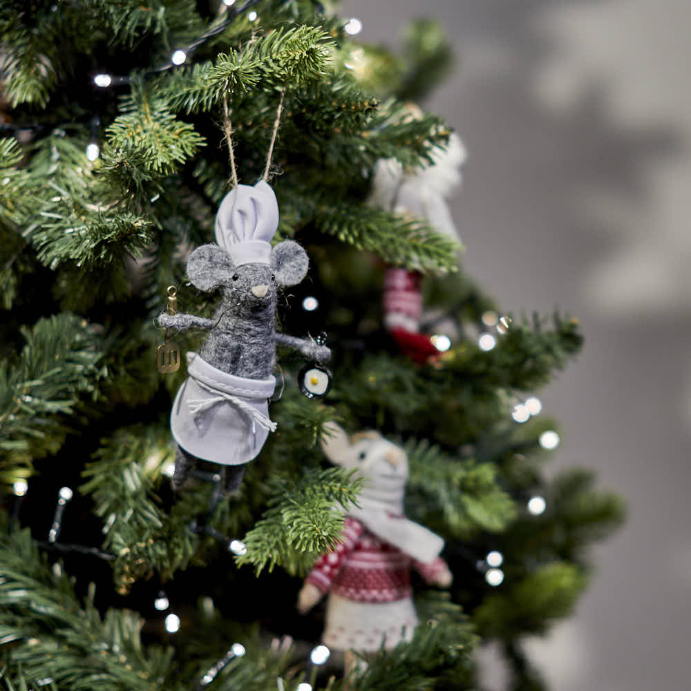 Mouse Chef Felt Decoration