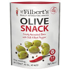 Mr Filberts Chilli & Black Pepper Green Olives 50g