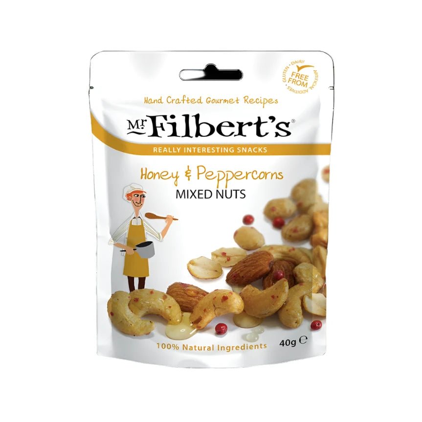 Mr Filberts Honey & Peppercorn Mixed Nuts 40g - Angela Reed - 