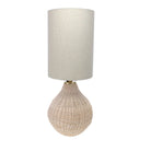 Natural Rattan Lamp with Drum Shade
