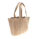 Natural Scallop Tote Bag, Large