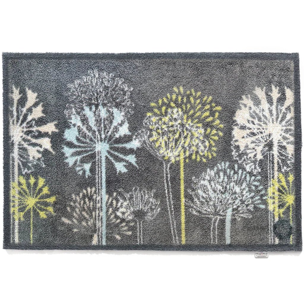 Nature 17 Dandelions Grey Doormat - Angela Reed - 