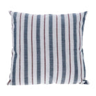 Navy and Red Striped Cushion
