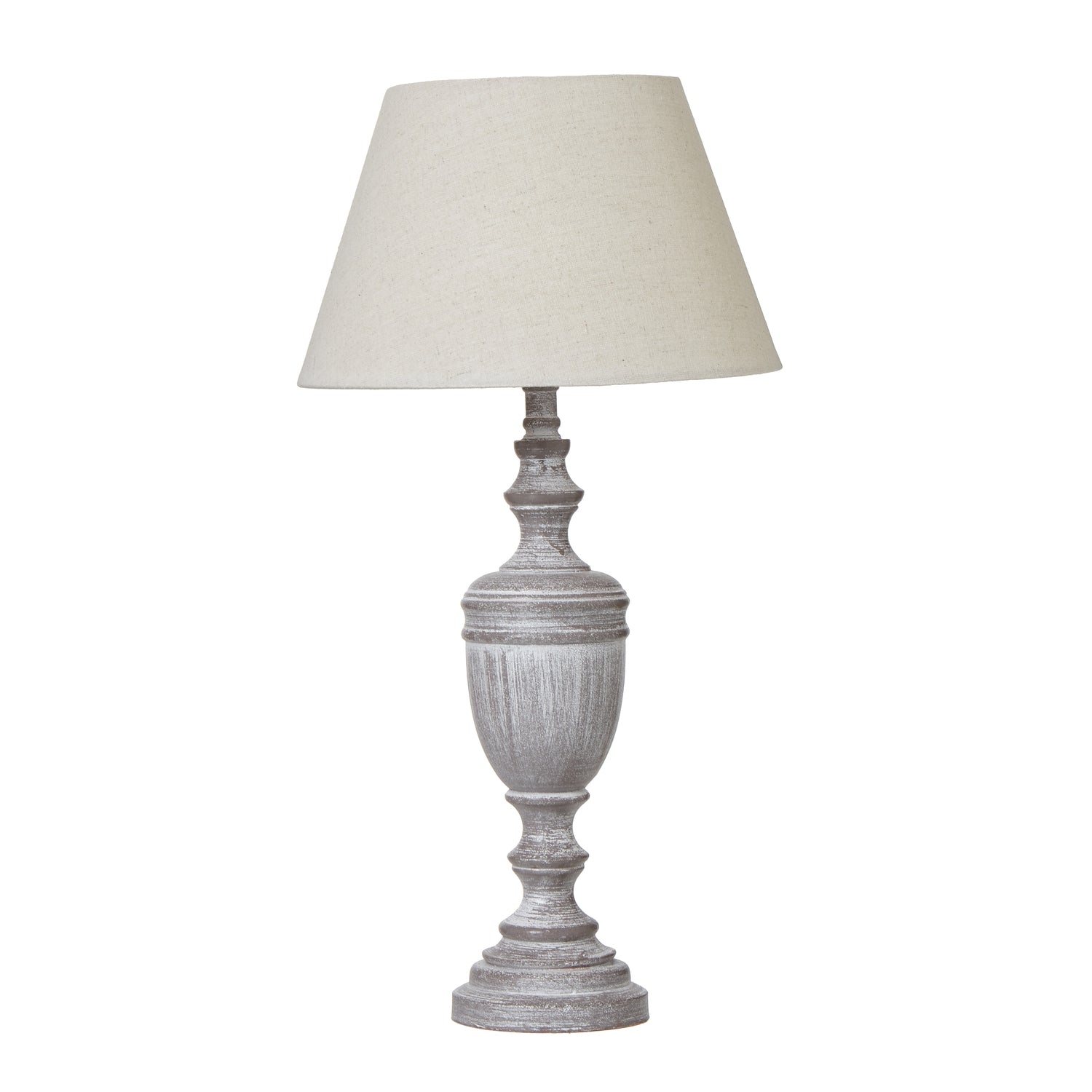 Nola Urn Table Lamp With Linen Shade - Angela Reed - 