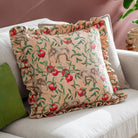 Okara Elephant Printed Ruffle Cushion