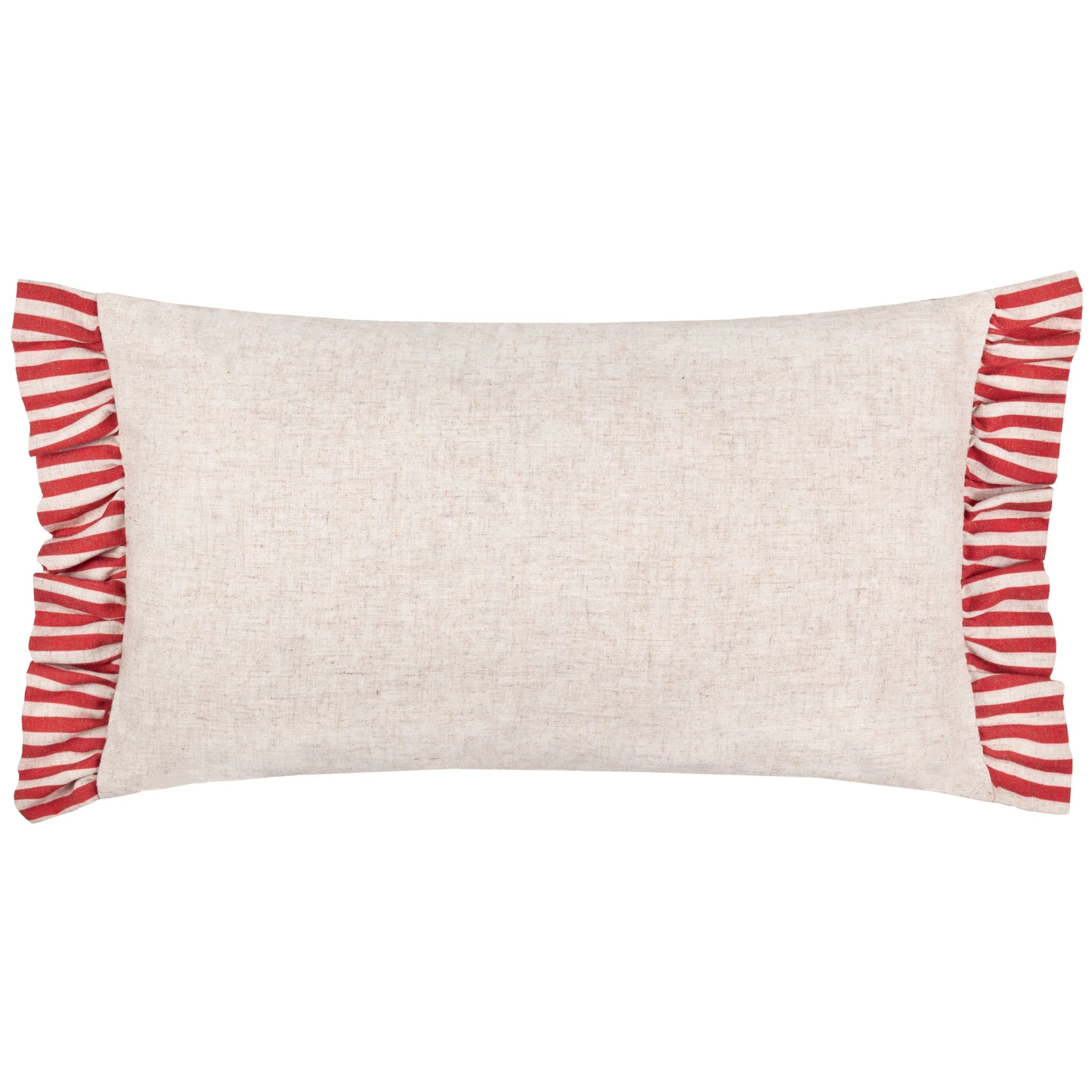 Okara Leopards Printed Ruffle Cushion